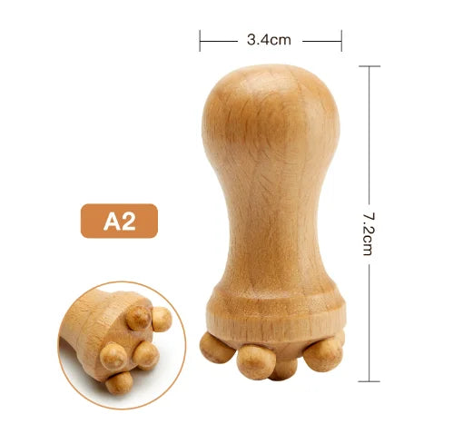 Wooden Face 7 Roller Facial