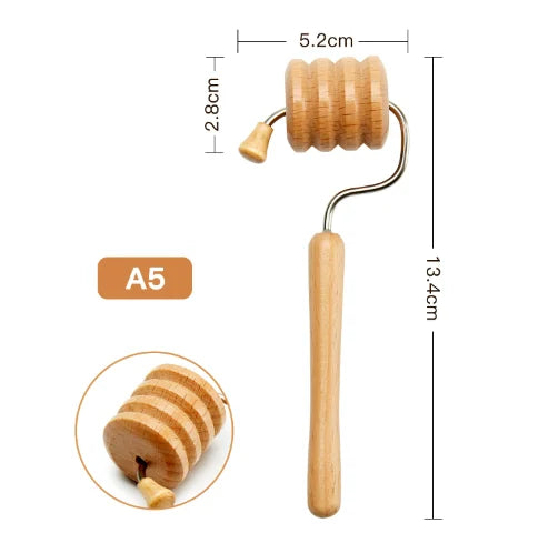 Wooden Face 7 Roller Facial