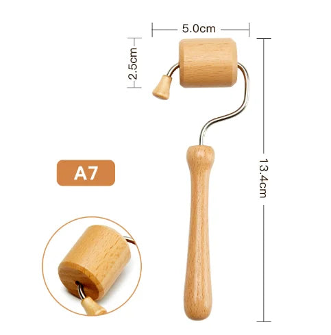 Wooden Face 7 Roller Facial