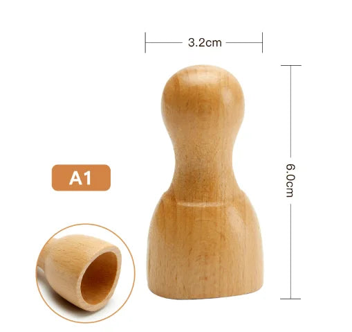 Wooden Face 7 Roller Facial