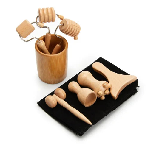 Wooden Face 7 Roller Facial