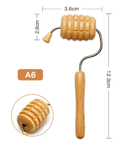 Wooden Face 7 Roller Facial